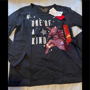 Vigoss Unicorn sequined Long Sleeve Tee